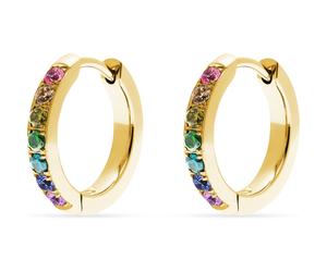 FAVS Creolen Edelstahl gelbgold Damen
