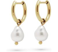 FAVS Damen-Creolen Edelstahl Süßwasserperle One Size 89019389