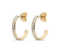 FAVS Damen-Creolen 375er Gelbgold 36 Zirkonia One Size 88362381