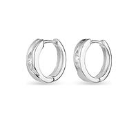 FAVS Damen-Creolen 925er Silber 2 Zirkonia One Size 88426282