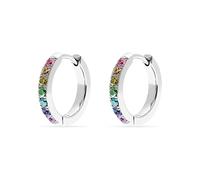 FAVS Damen-Creolen Edelstahl 14 Zirkonia One Size, Silber 32024346