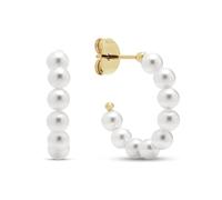 FAVS Damen-Creolen Edelstahl Muschelkern One Size 89019486