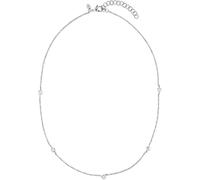 FAVS Damen-Kette Edelstahl 5 Zirkonia One Size, Silber 32021797