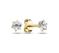 FAVS Damen-Ohrstecker 375er Gelbgold 2 Zirkonia One Size 88161327