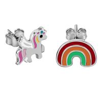 FAVS Little Friends Kinderohrring 925er Silber, Emaille One Size Damen