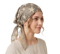 Faxianther Damen Vintage Stirnbänder Dreieck Kopftücher Bandanas Turban Haarschal Sommer Bikertuch Halstuch Headscarf Haarschmuck Kopfbedeckung für Frauen Mädchen (Grün)