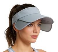 Faxianther Unisex Visor Cap Schirmmütze Tennis Golf Kappe Verstellbarer Sonnenschutz Hut mit Sonnenblende Hüte Baseballmütze Sommerhut Sonnenhut Sport Strand Kappe für Damen Herren (Grau)