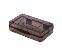 Fazvncv Hartschalen-Federmäppchen, hohe Kapazität, wasserabweisend, transparentes Stifteetui für farbige Marker, Pinsel, Aufbewahrungsbox mit Deckel, D