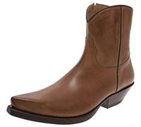 FB Fashion Boots Herren Cowboy Stiefel Rey Cognac Westernstiefelette Lederstiefelette Braun 40 EU