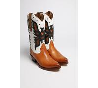 FB Fashion Boots MARTA Damen Braun Weiß Schwarz 36