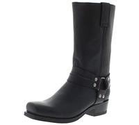 FB Fashion Boots Unisex Biker Boots Blues HIGH Bikerstiefel Lederstiefel Schwarz