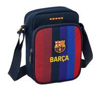 FC Barcelona 1. Team 26/27 Umhängetasche mit Außentasche, Aktentasche, Umhängetasche, bequem und vielseitig, Qualität und Widerstandsfähigkeit, 16 x 6 x 22 cm