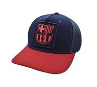FC Barcelona Barça Patch Mütze, Marineblau, mit Lizenz, Erwachsenengröße, verstellbar