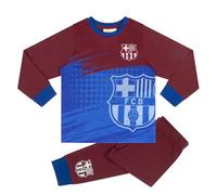 FC Barcelona FCB Baumwolle/Polyester Langarm Schlafanzüge, Red, 4-5 Jahre: 110cm, Rot