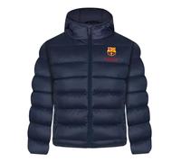 FC Barcelona - Jungen Winter-Steppjacke mit Kapuze - Offizielles Merchandise - Geschenk für Fußballfans - 6-7 Jahre