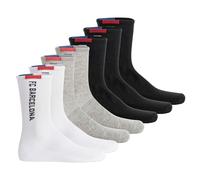 FC Barcelona Kinder Socken, Schwarz/Grau/Weiß, 31-34, 5er-Pack