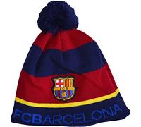 FC Barcelona Mütze mit Bommel, offizielle Kollektion, Erwachsenengröße, Herren