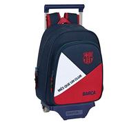 FC Barcelona Safta Kinderrucksack mit Trolley Safta 705, 270 x 100 x 330 mm, Blau/Weiß/Granatrot, Einheitsgröße