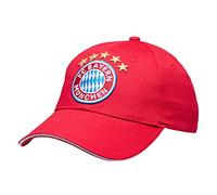 FC Bayern München Baseballcap rot - Logo - weißes Frontpanel Cap Schildmütze Kappe FCB