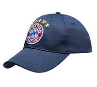 FC Bayern München Basecap Kinder Navy - Logo 5 Sterne - Kids Cap Schildmütze Kappe FCB