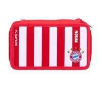 FC Bayern München Federmappe - Personalisiert mit Name - Federtasche Fußball Jungen mit Inhalt Stiften - Gefülltes Schüleretui groß