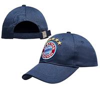 FC Bayern München Kinder Cap - Logo 5 Sterne - Kids Basecap Schildmütze Kappe FCB Farbe Navy