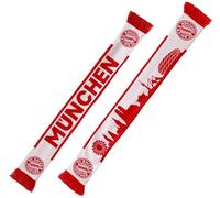 FC Bayern München Schal - Skyline - Fanschal rot/weiß Strickschal FCB