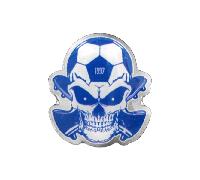 FC Blau-Weiß Linz Pin Skull - blau / ONE SIZE