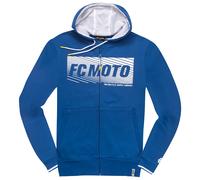 FC-Moto Waving Zip Hoodie, weiss-blau, Größe S für Männer