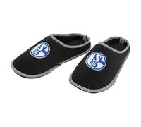 FC Schalke 04 Filzpantoffel Hausschuhe (black, EU Schuhgrößensystem, Erwachsene, Numerisch (von/bis), M, 44, 45)