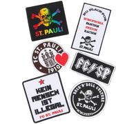 FC St. Pauli - 6 verschiedene Aufnäher im Set