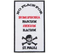 FC St. Pauli - Aufnäher No Place For - weiß