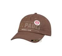 FC St. Pauli Cap Classic Logo, Offizieller Fanartikel, Braune Dad Cap mit ST. Pauli Schriftzug und Logo, 100% Baumwolle