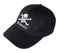 FC St. Pauli - Totenkopf - Cap - Schwarz - Onesize - 100% Baumwolle Schwarz Onesize