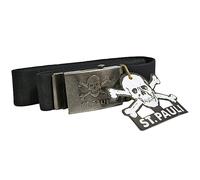 FC St. Pauli - Gürtel mit Totenkopf - schwarz - Nylon 115 cm