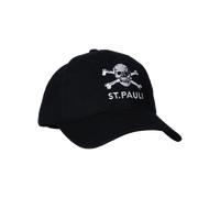 FC St. Pauli - Totenkopf - Cap - Schwarz - Onesize - 100% Baumwolle Schwarz Onesize