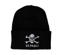 FC St. Pauli Kindermütze Totenkopf - Mütze für Kinder schwarz, GOTS
