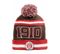 FC St. Pauli - Logo 1910 - Bommelmütze rot-weiß-braun