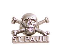 FC St. Pauli - Pin Totenkopf - silbern