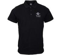 St Pauli Polo Shirt Totenkopf schwarz-M