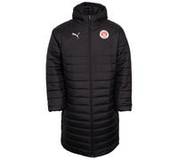 FC St. Pauli PUMA Steppjacke Logo lang mit Kapuze in schwarz M