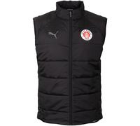 FC St. Pauli PUMA Steppweste Logo mit Stehkragen in schwarz M