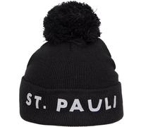 FC St. Pauli Reflective Bommelmütze Wintermütze (DE/NL/SE/PL, Alphanumerisch, Einheitsgröße, schwarz)