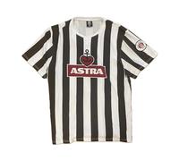 FC St. Pauli T-Shirt, Remake des Aufstiegstrikots 2001, 100% Baumwolle, Brustdruck, Ärmelaufnäher (DE/NL/SE/PL, Alphanumerisch, 3XL, Regular, Regular, Braun Weiß, FC St. Pauli)