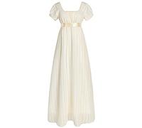 FCCAM Regency Kleider für Frauen Bridgerton Puffy Ärmel Empire-Taille Regency Kleid, B-gelb, X-Groß