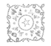 Fcnjsao 55 X 55 Cm Bedrucktes Bandana Western Bandanas Modisches Halstuch Street Dance Kopftuch Kopfwickel Hiphop Kopfbedeckung Modisches Kopftuch Für Damen Und Herren