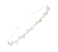 Fc'Noqgn 1 Stück Braut Haarschmuck Tiara Mädchen Stirnband Kronen - Fee Kopfbedeckung, Mittelalterliche Kopfbedeckung, Brautschmuck Gold Silber, Kommunion Konfirmation Haarschmuck