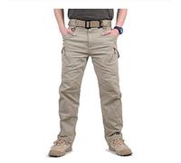 FCWJHNTSL City Military Tactical Pants Herren SWAT Combat Army Pants Casual Men Wanderhosen Pantalones Hombre Cargo Waterproof Pants-Khaki_S.