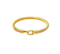 FDEETY Gedrehtes Seil Armband Klassisch Elegant Armreif Schmuck Damen Zeitlos Handgelenk Accessoire Hochwertig