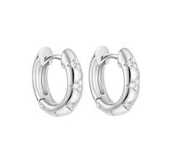 FDEETY Halbkreis Creolen Ohrringe Zirkonia Schmuck Damenohrringe Klassische Ohrstecker Eleganter Schmuck Minimalistischer Stil Zeitlose Accessoires